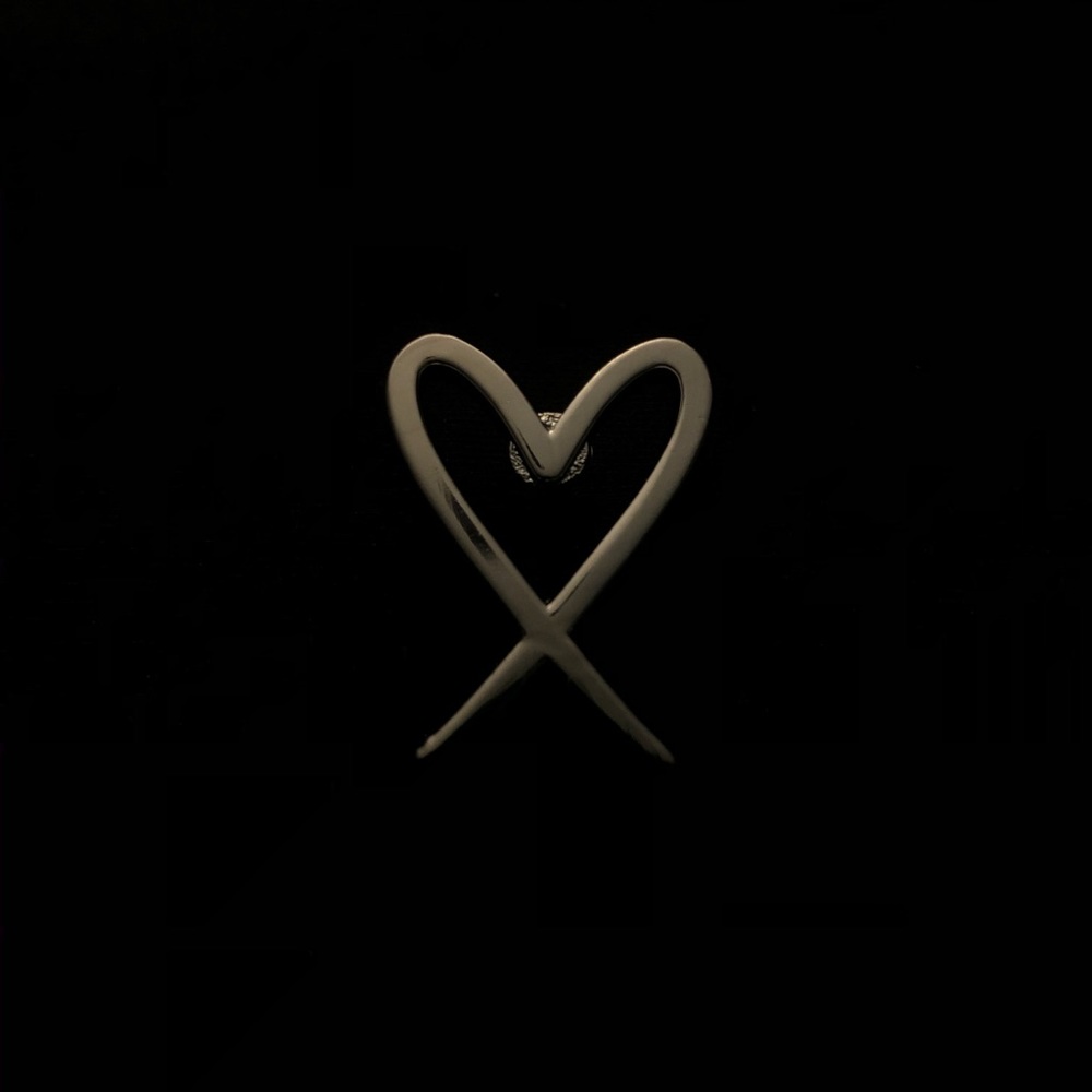 Ten Stacks Black Heart Enamel Lapel Pin - Picture 1 of 6